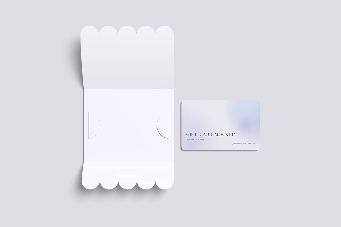 NFC礼品卡设计样机 Gift Card Mockup