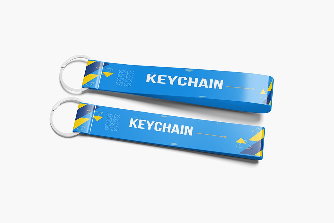 品牌钥匙扣展示样机 Keychain Mockup