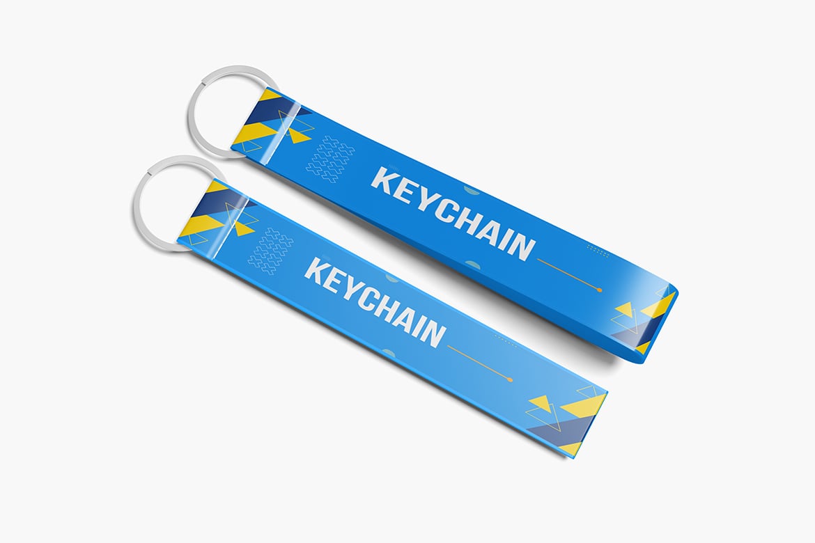 品牌钥匙扣展示样机 Keychain Mockup