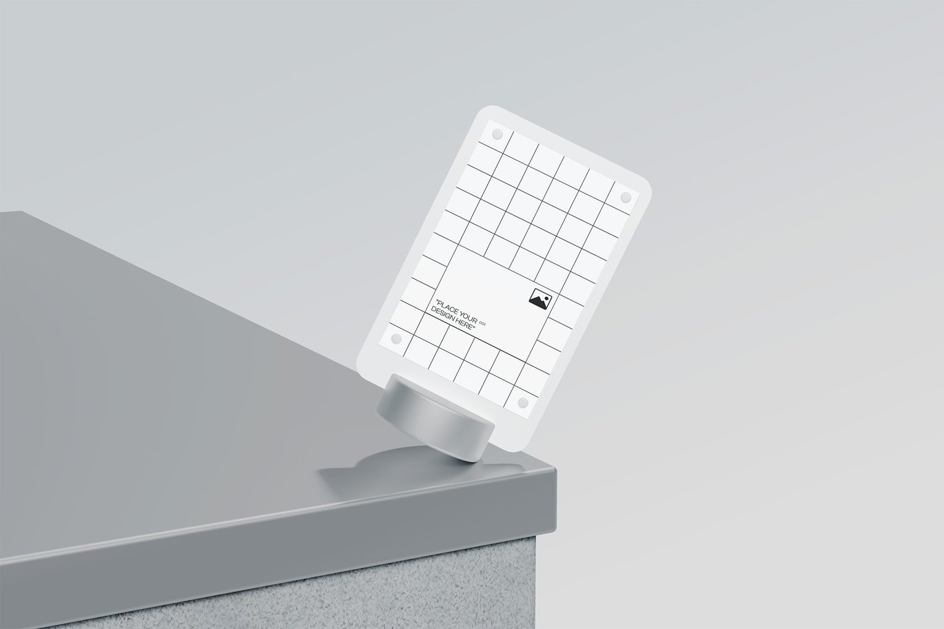 二维码桌立牌展示样机 QR Code Table Stand Mockup