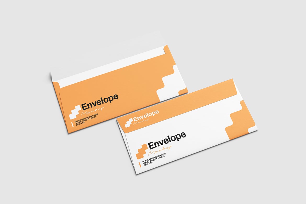 DL尺寸信封设计样机 Envelope Mockup