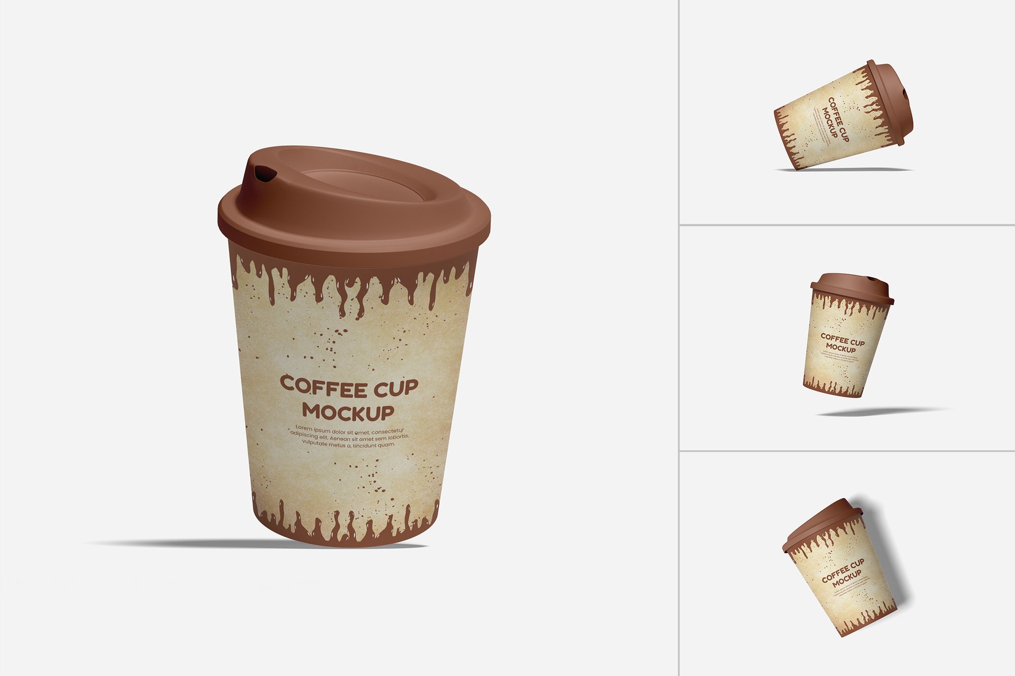 咖啡杯设计展示样机 Coffee Cup Mockup