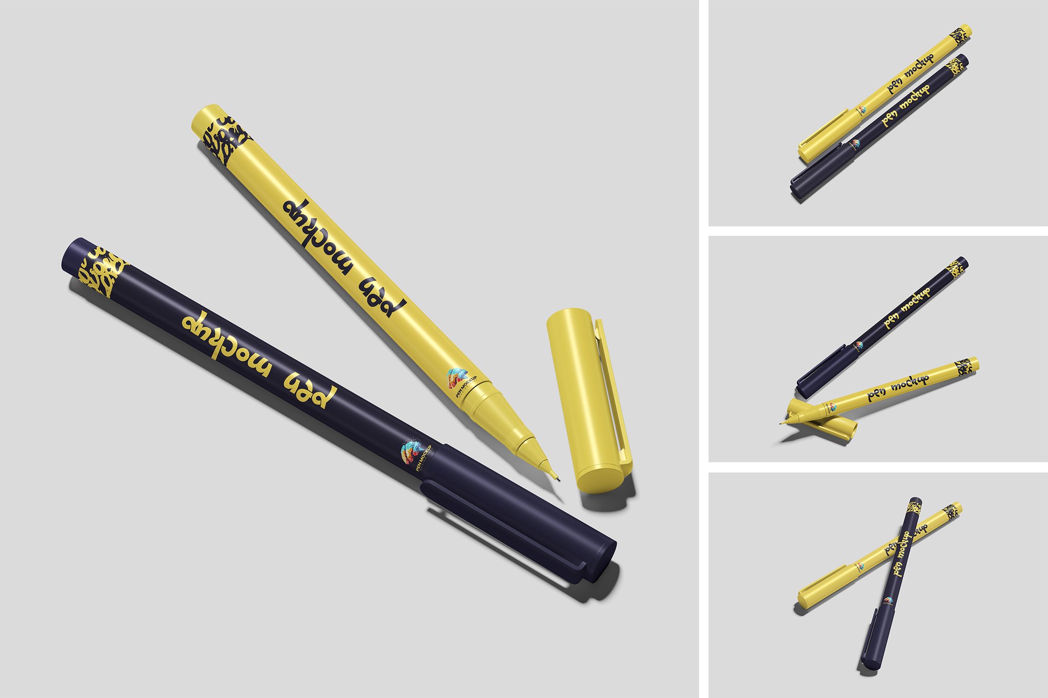文具笔具签字笔设计样机 Pen Mockup