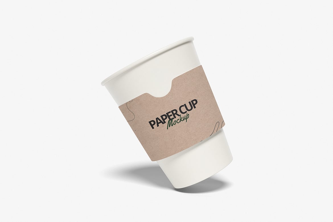 纸质饮料杯设计样机 Paper Cup Mockup