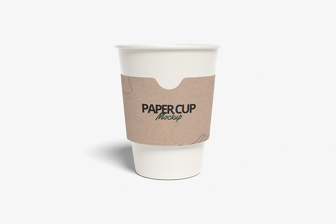 纸质饮料杯设计样机 Paper Cup Mockup