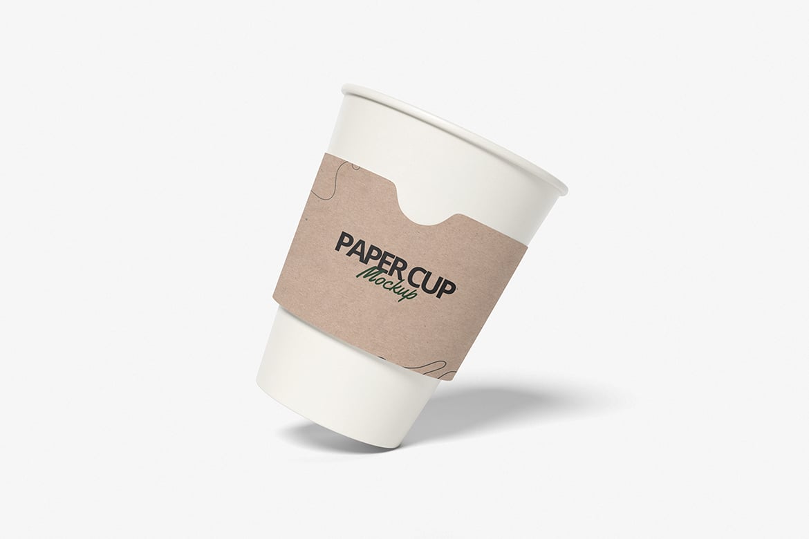 纸质饮料杯设计样机 Paper Cup Mockup
