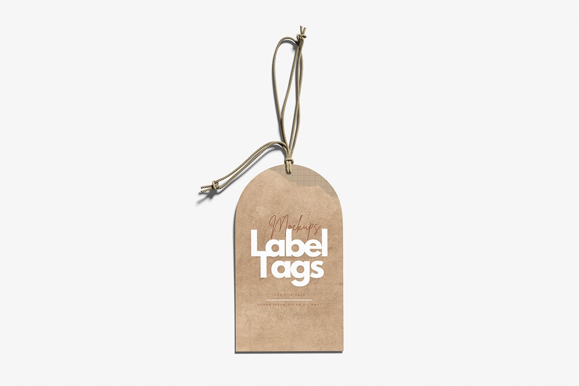 %title插图%num 服装标签挂牌设计样机 Label Tag Mockup