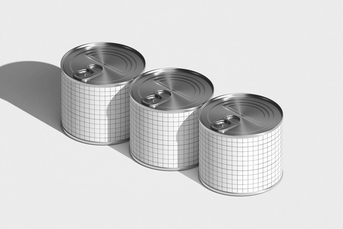 金属罐包装设计样机 Tin Can Mockup