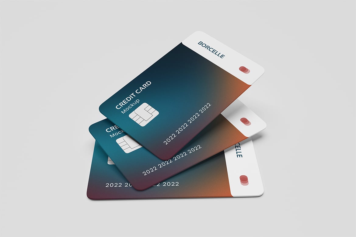 商务信用卡展示样机 Credit Card Mockup