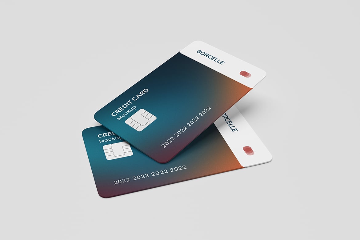 商务信用卡展示样机 Credit Card Mockup