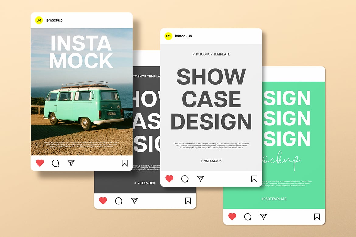 社交媒体竖版图片样机 Social Media Portrait Mockup