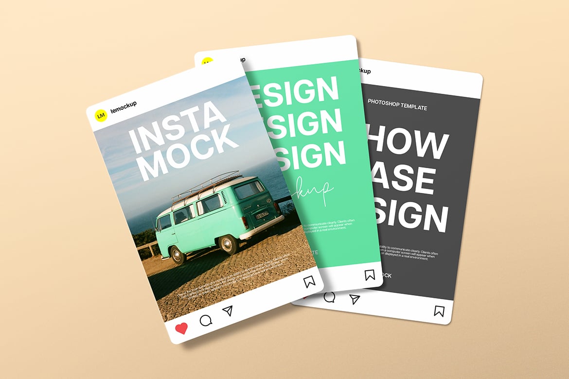 %title插图%num 社交媒体竖版图片样机 Social Media Portrait Mockup