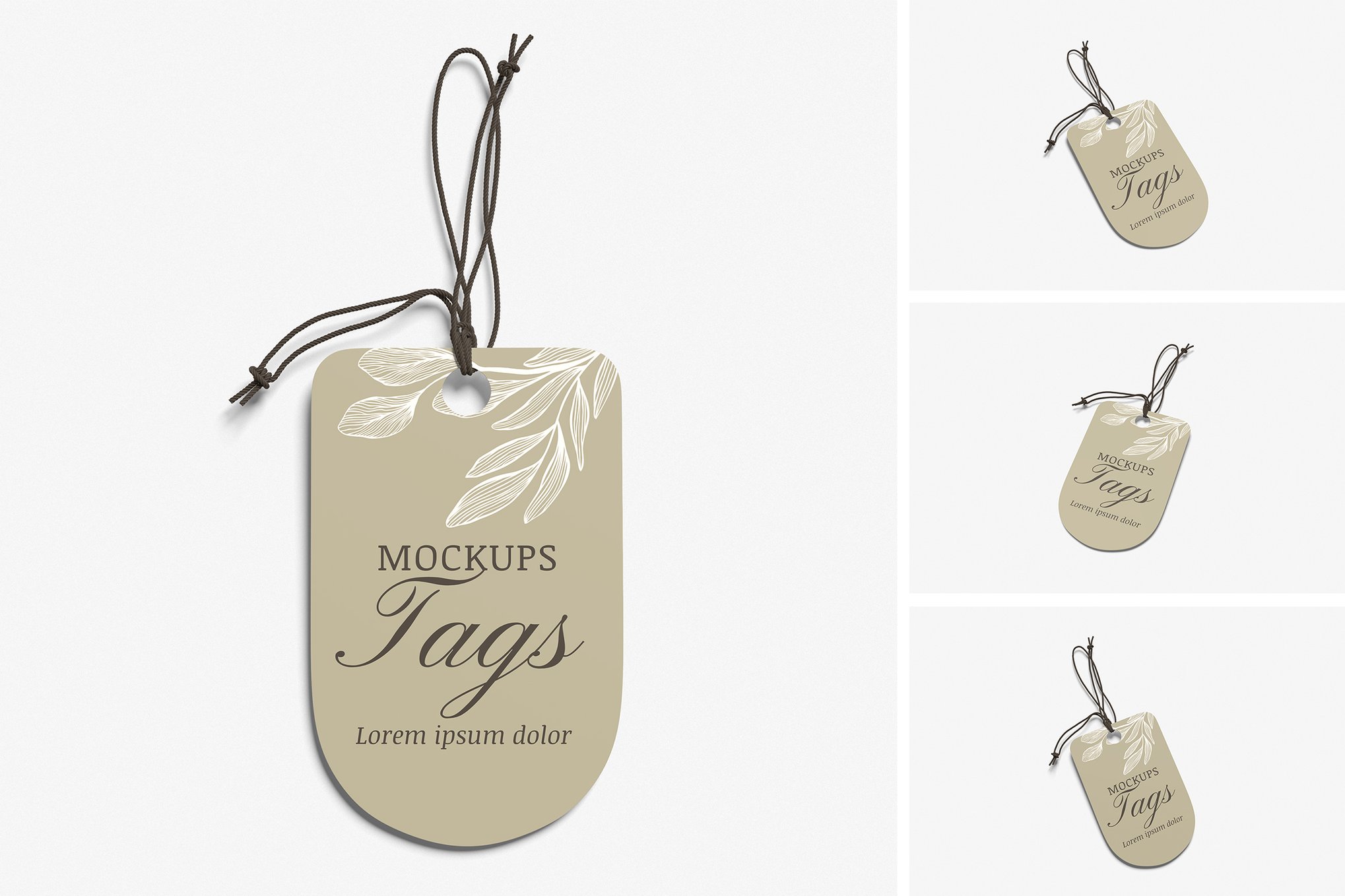 标签挂牌设计样机 Label Tag Mockup