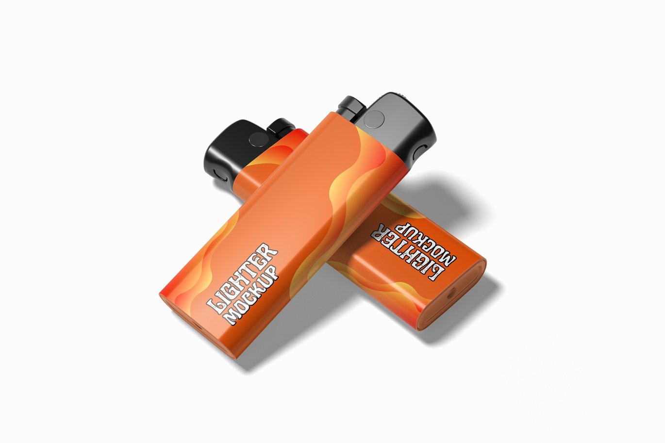 打火机设计展示样机 Lighter Mockup