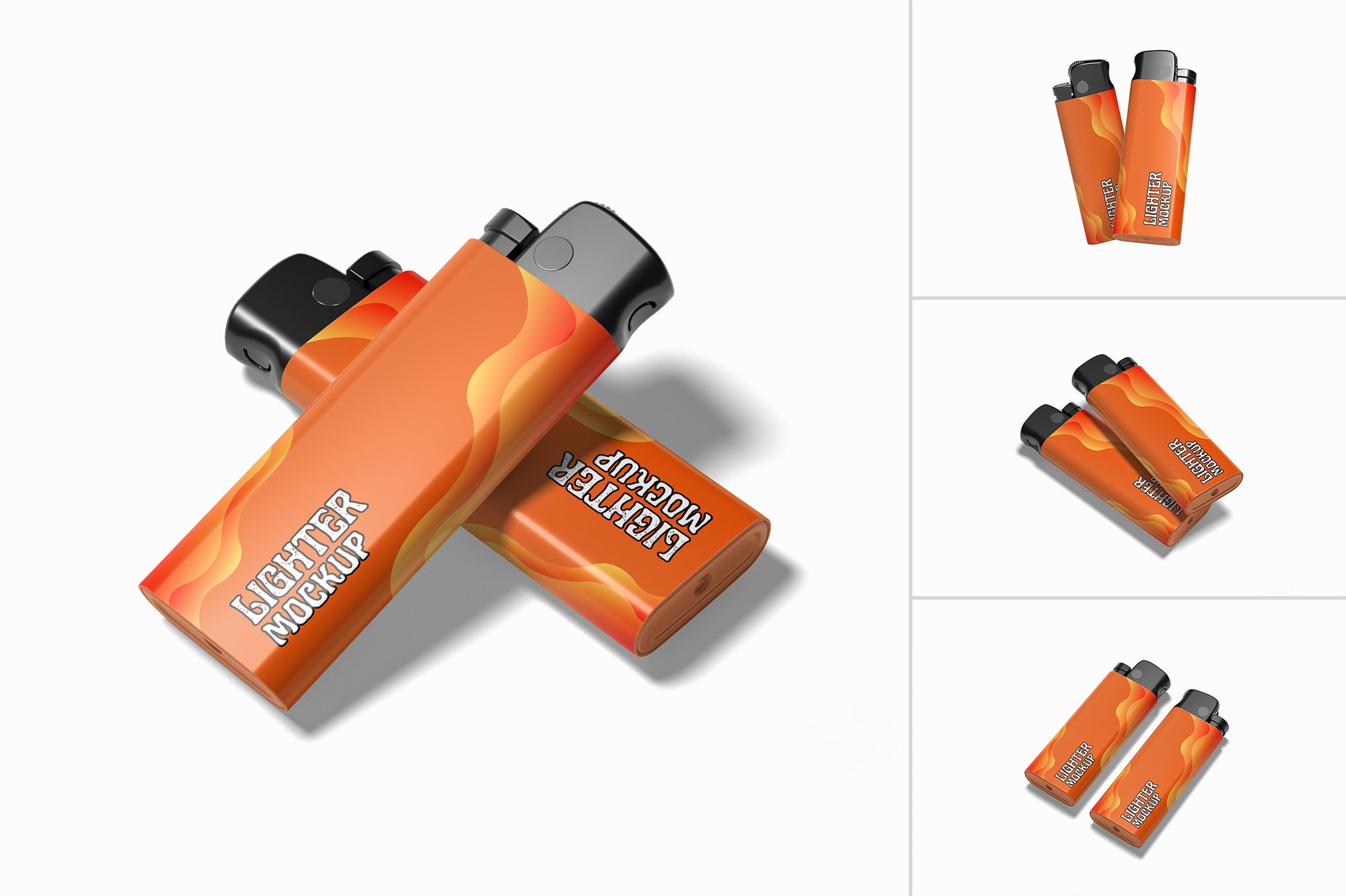 打火机设计展示样机 Lighter Mockup