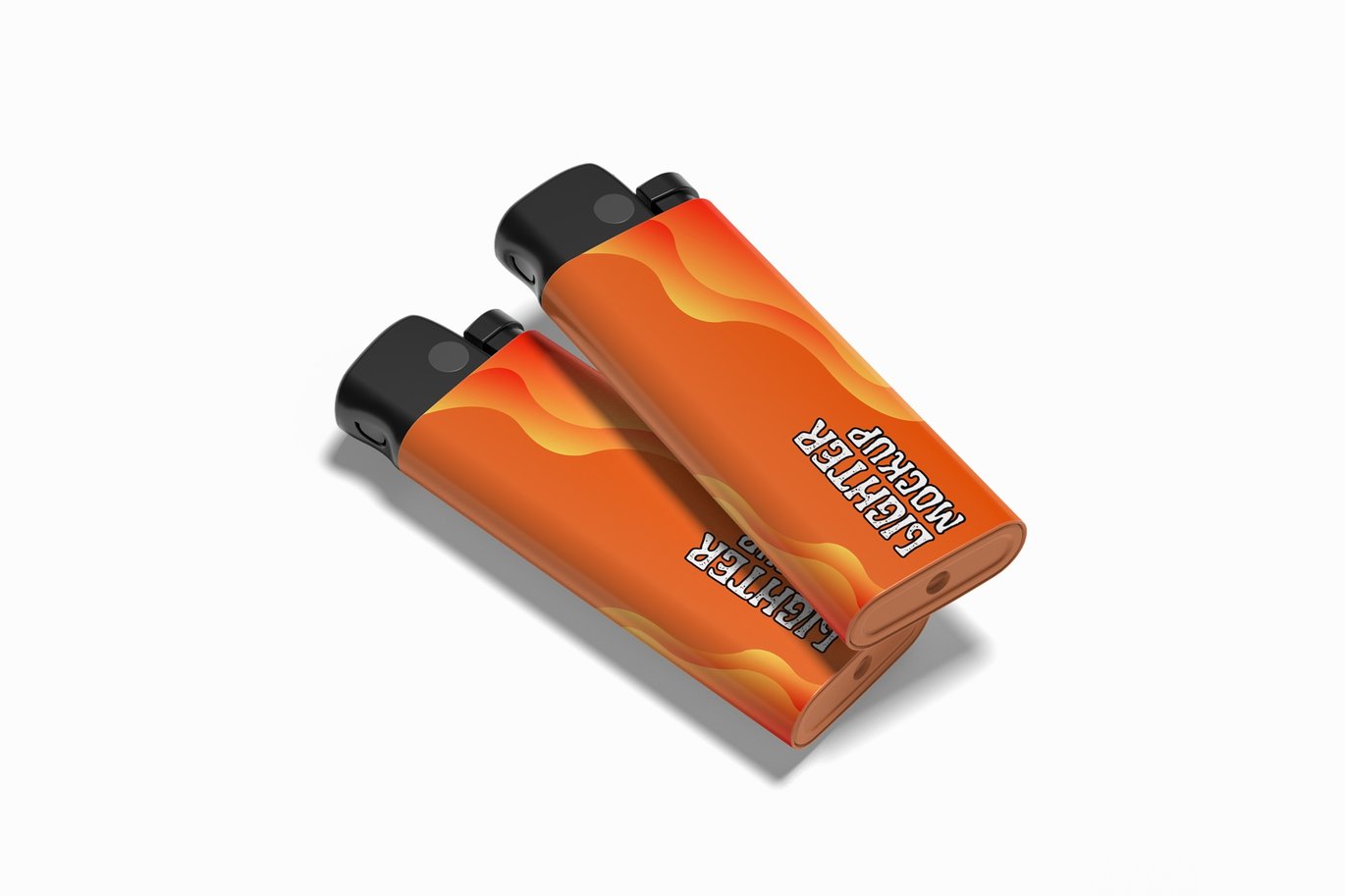 打火机设计展示样机 Lighter Mockup
