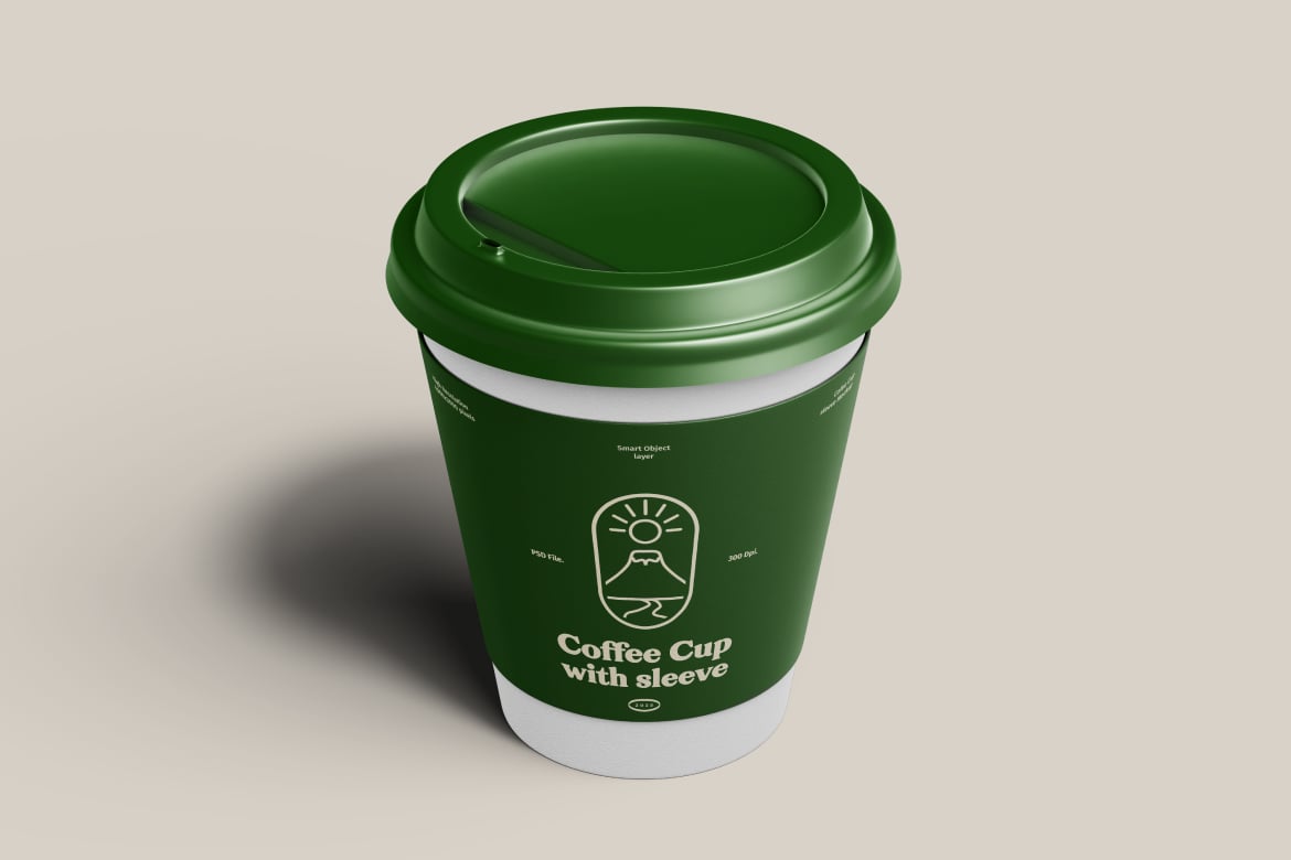 饮料咖啡杯设计样机 Coffee Cup Mockup