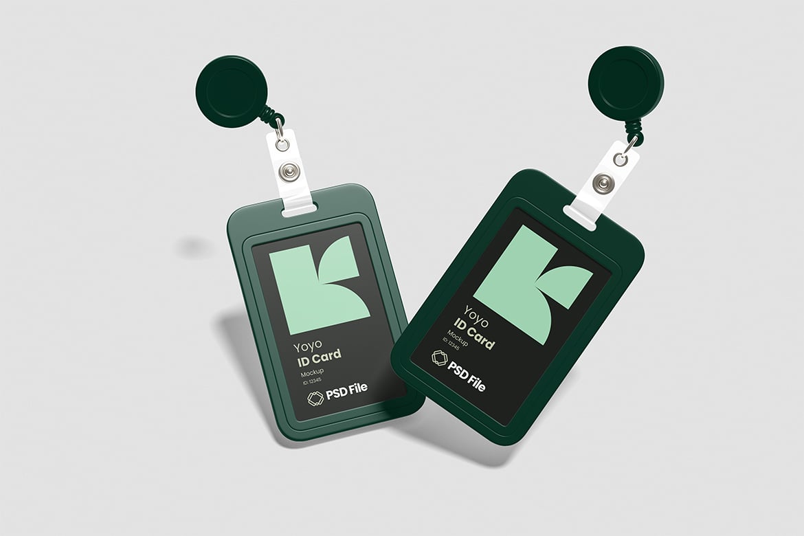 工牌卡片设计样机 ID Card Mockup