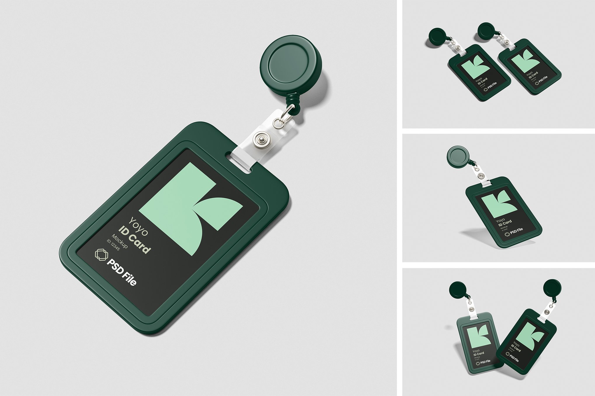 工牌卡片设计样机 ID Card Mockup