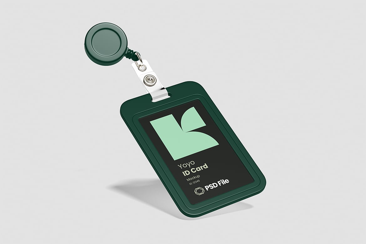 工牌卡片设计样机 ID Card Mockup