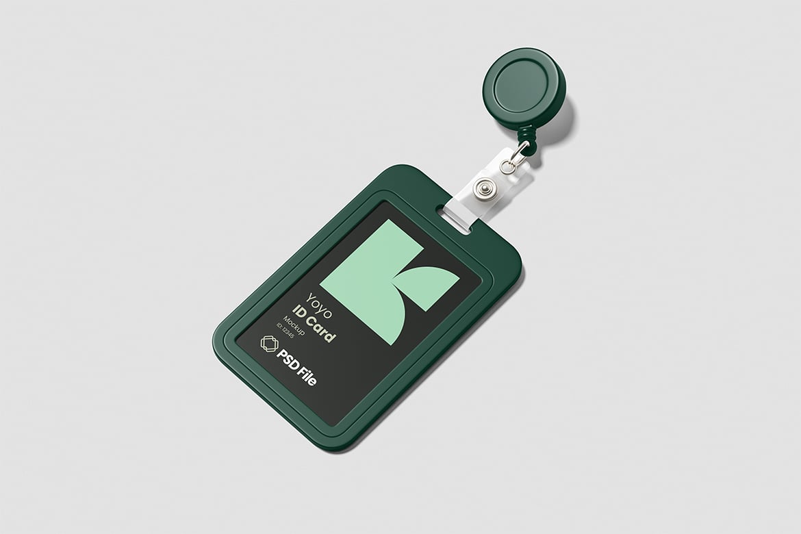 工牌卡片设计样机 ID Card Mockup