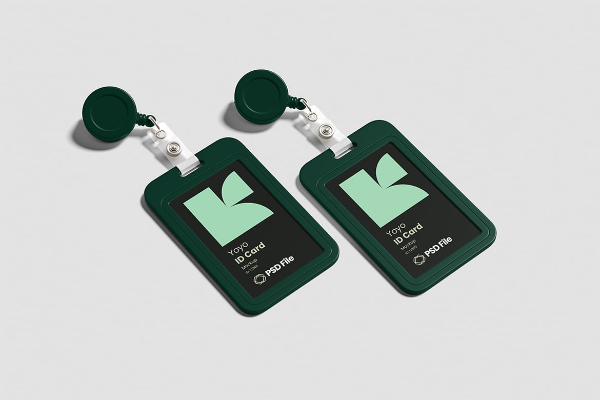 工牌卡片设计样机 ID Card Mockup