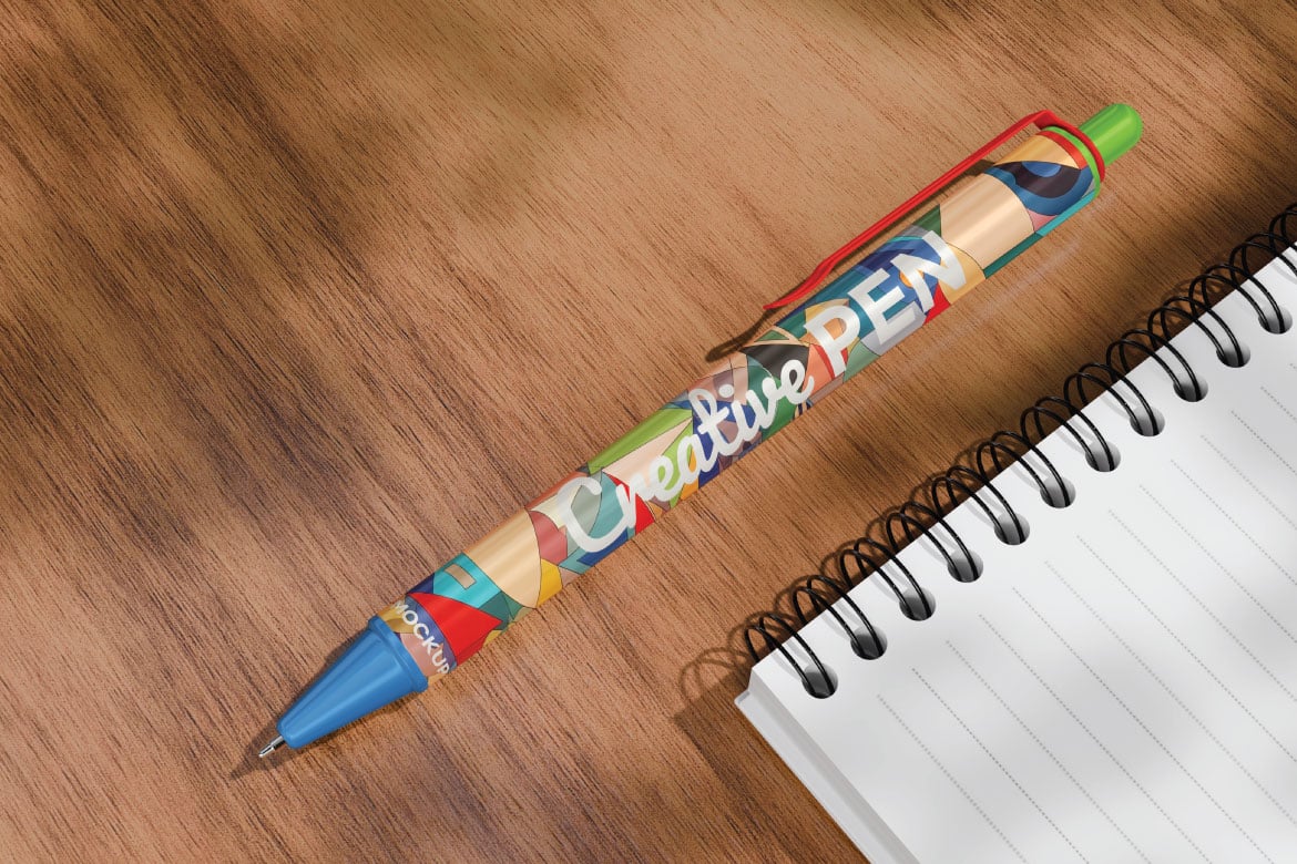 逼真笔品牌设计样机 Pen Mockup