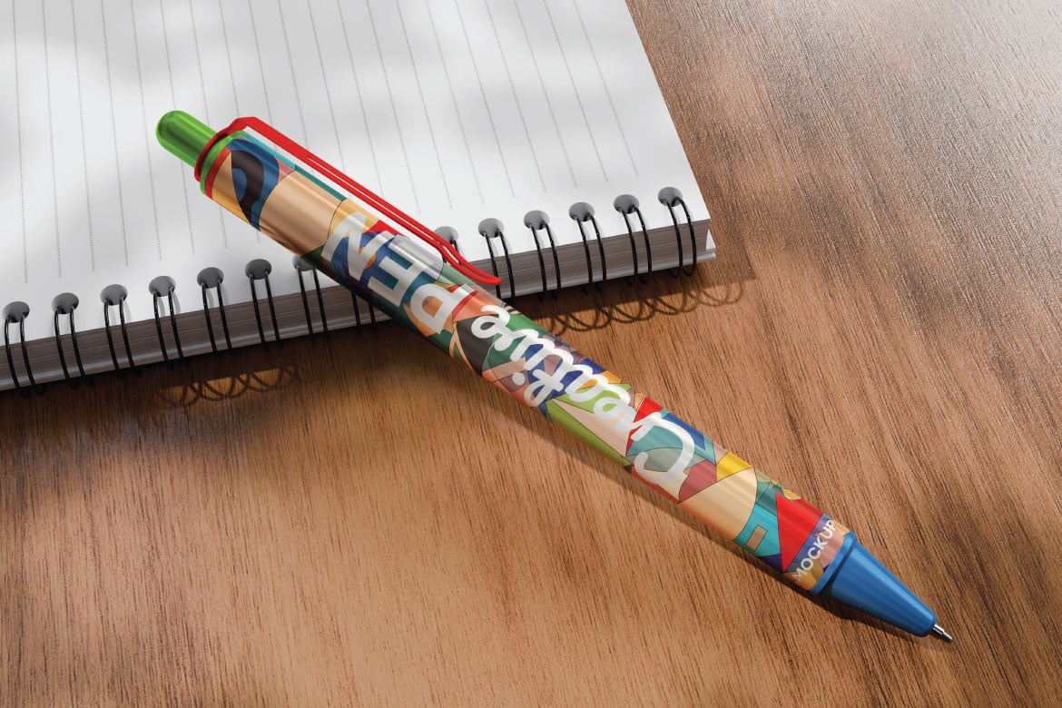 逼真笔品牌设计样机 Pen Mockup