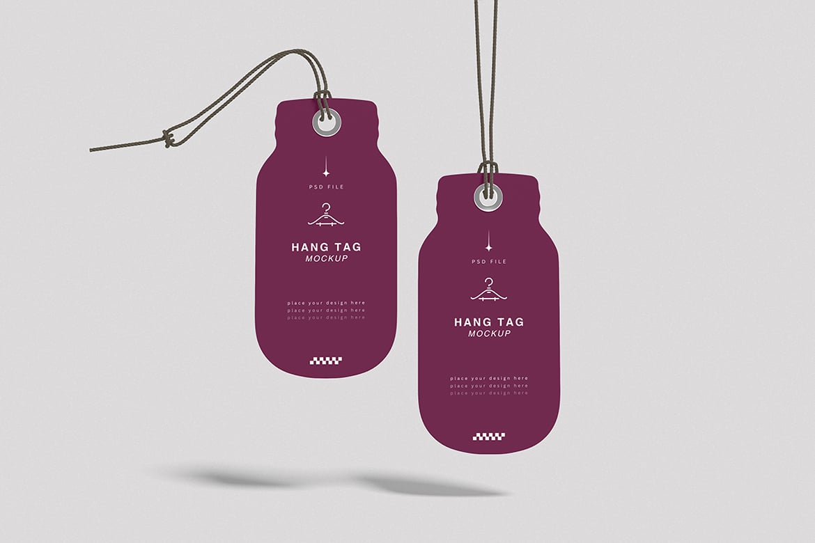 商品服装吊牌展示样机 Hang Tag Mockup
