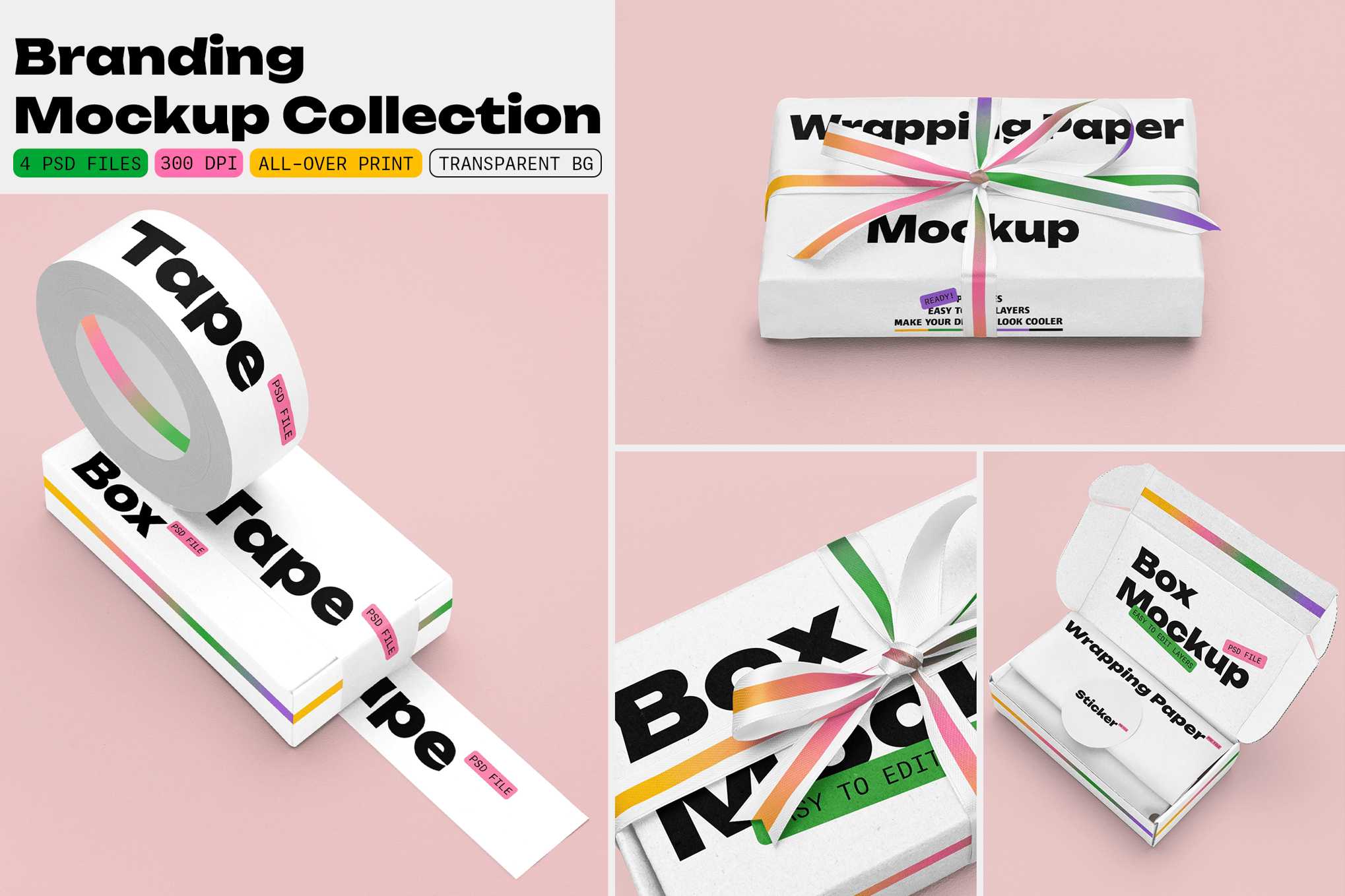 包装纸品牌应用场景样机集 Branding Mockup Collection