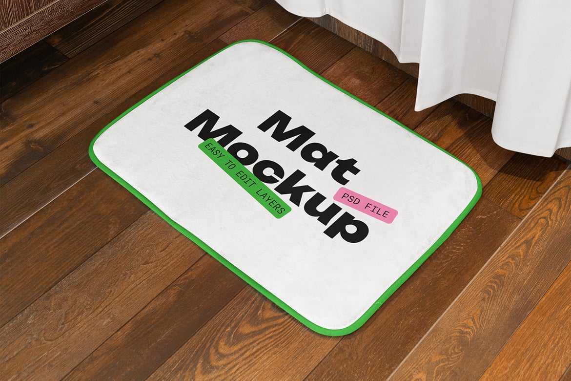 浴室防滑垫产品样机 Bath Mat Mockup