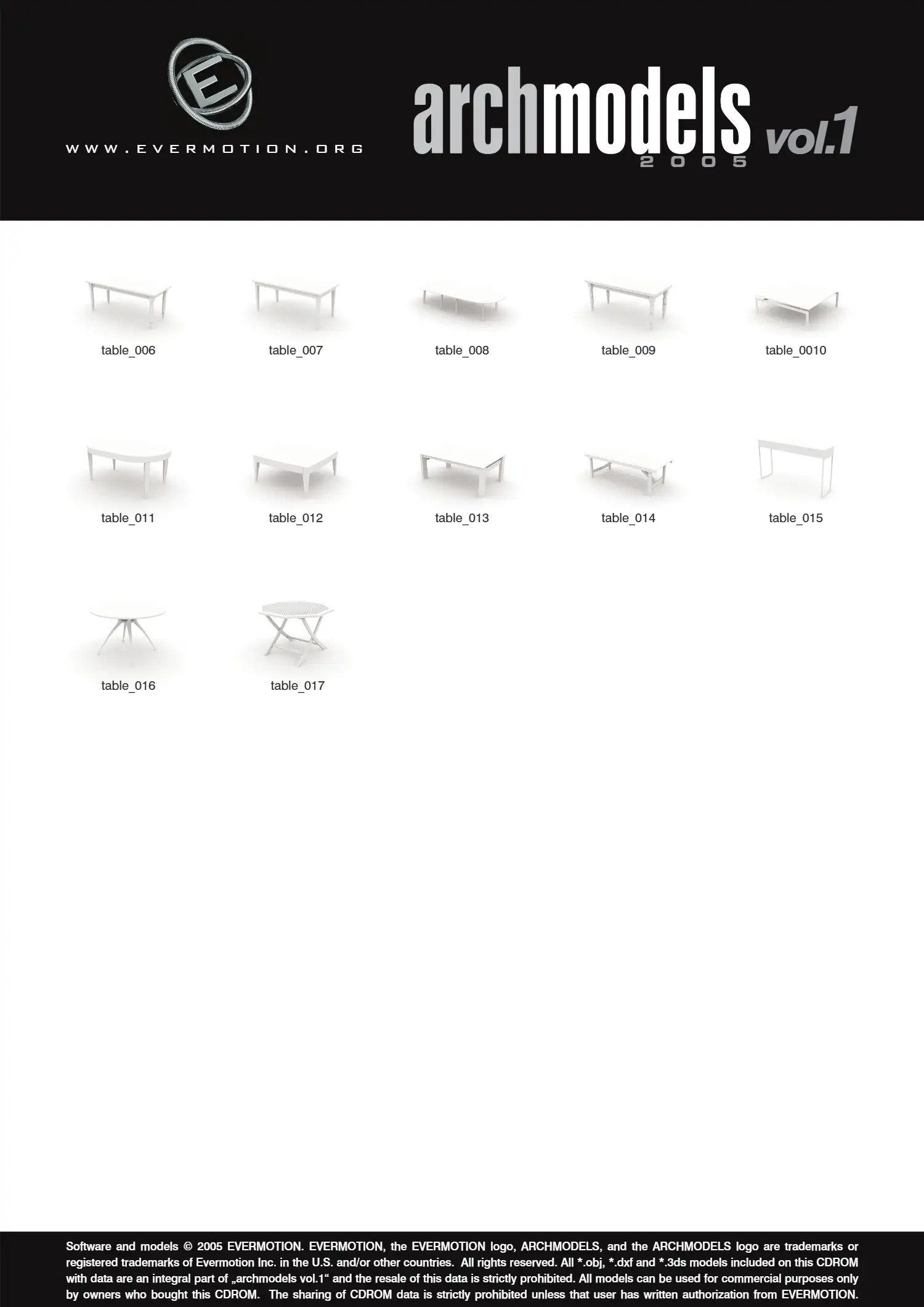 %title插图%num Evermotion Archmodels Vol 01 (椅子,床,沙发,桌子)