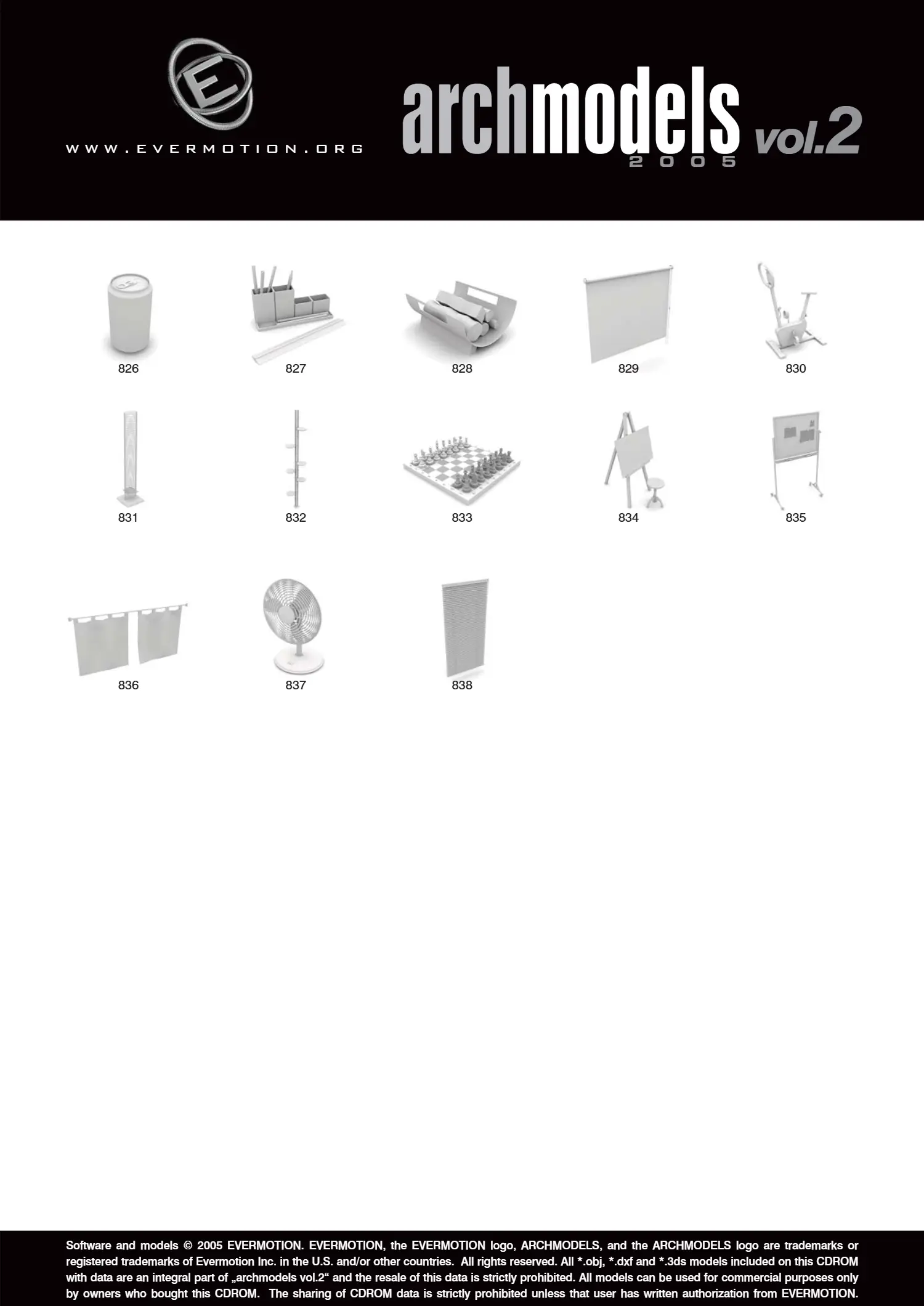 Evermotion Archmodels Vol 02[家居装饰品]