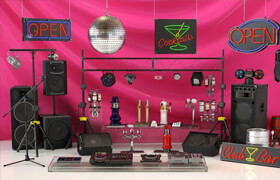 Evermotion – Archmodels.vol 104 夜总会设备 3D 模型