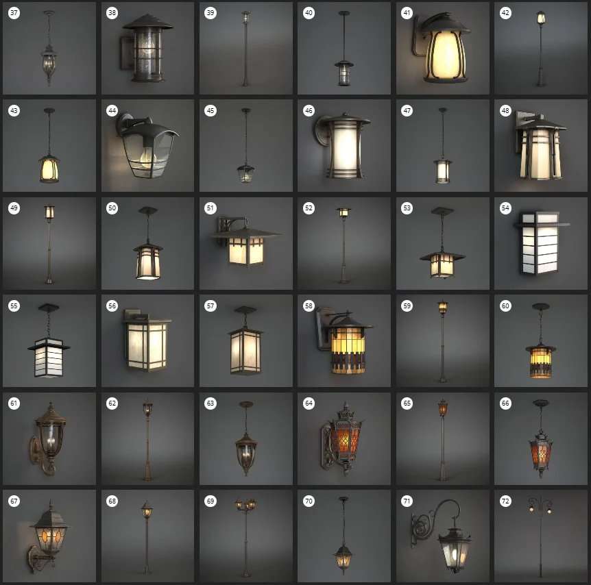 Evermotion - Archmodel.107 灯具 3D 模型