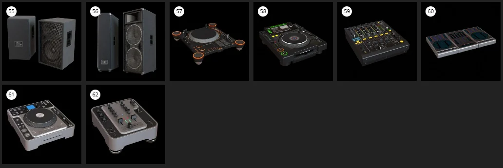 Evermotion - Archmodels.vol 104 夜总会设备 3D 模型