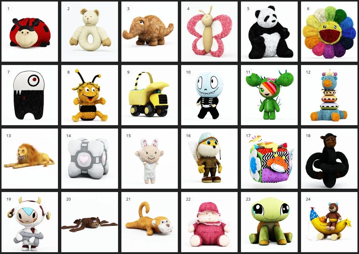 Evermotion Archmodels Vol 96 玩具 3D 模型