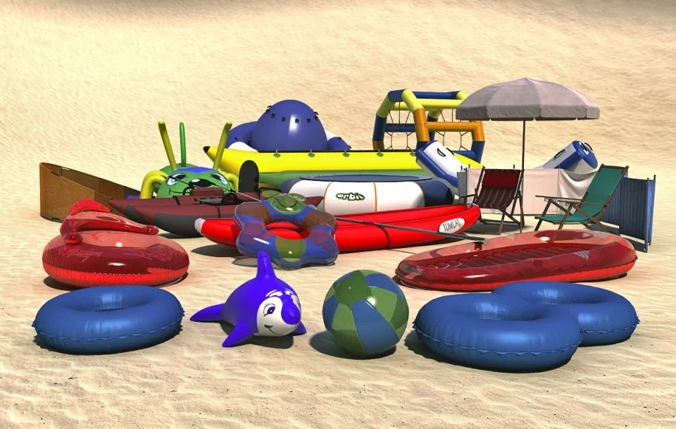 Evermotion Archmodels Vol 94 水上乐园和娱乐设备 3D 模型