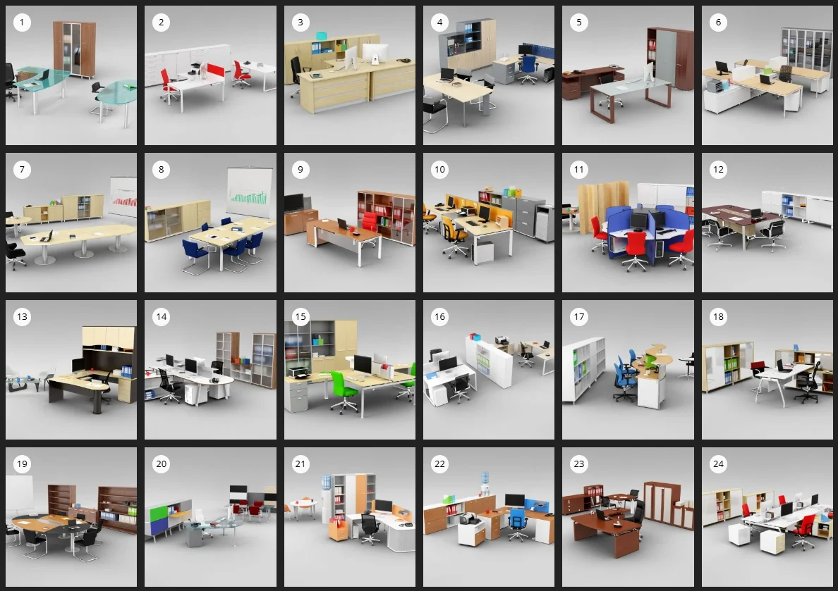 %title插图%num Evermotion – Archmodel.110 办公设备 3D 模型