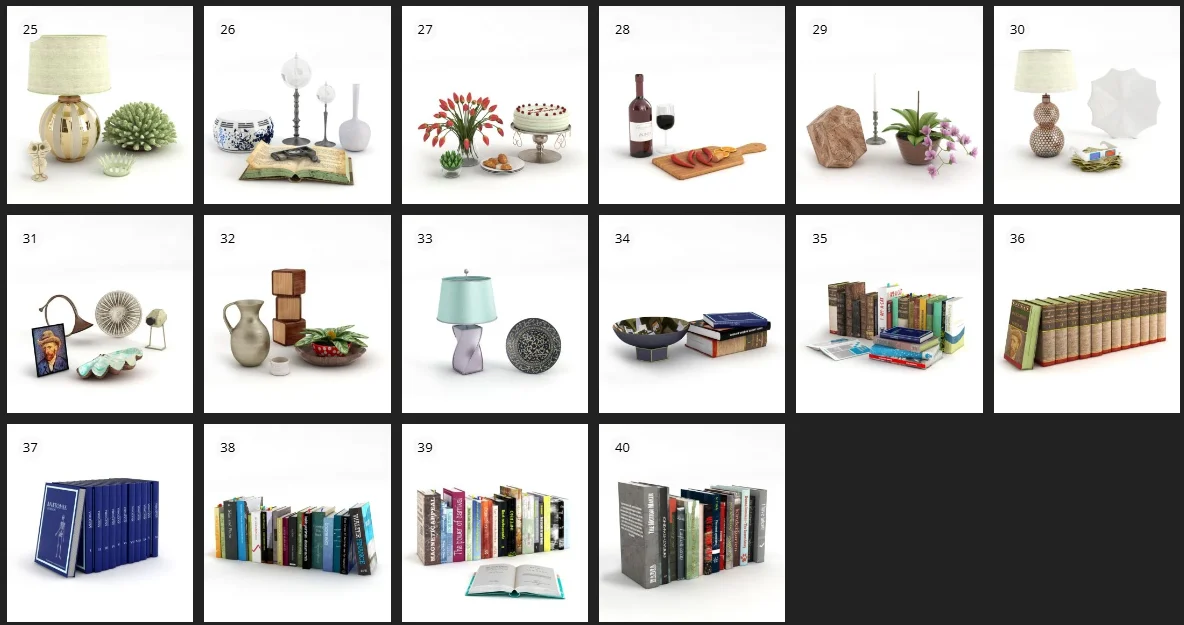 %title插图%num Evermotion – Archmodel.120 家用小玩意 3D 模型