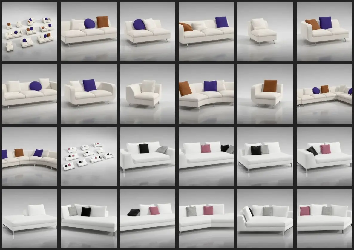 Evermotion – Archmodel.129 沙发 3D 模型