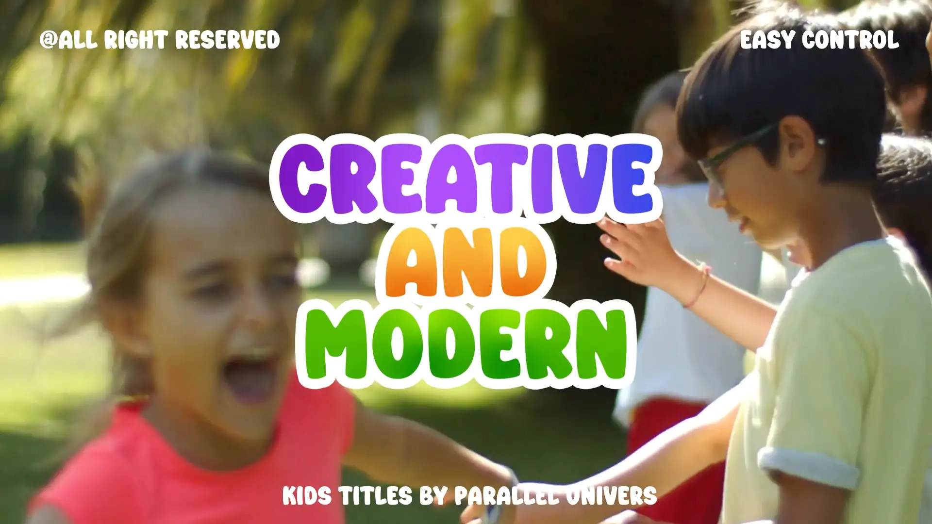 卡通儿童标题动画AE模板 Kids Titles