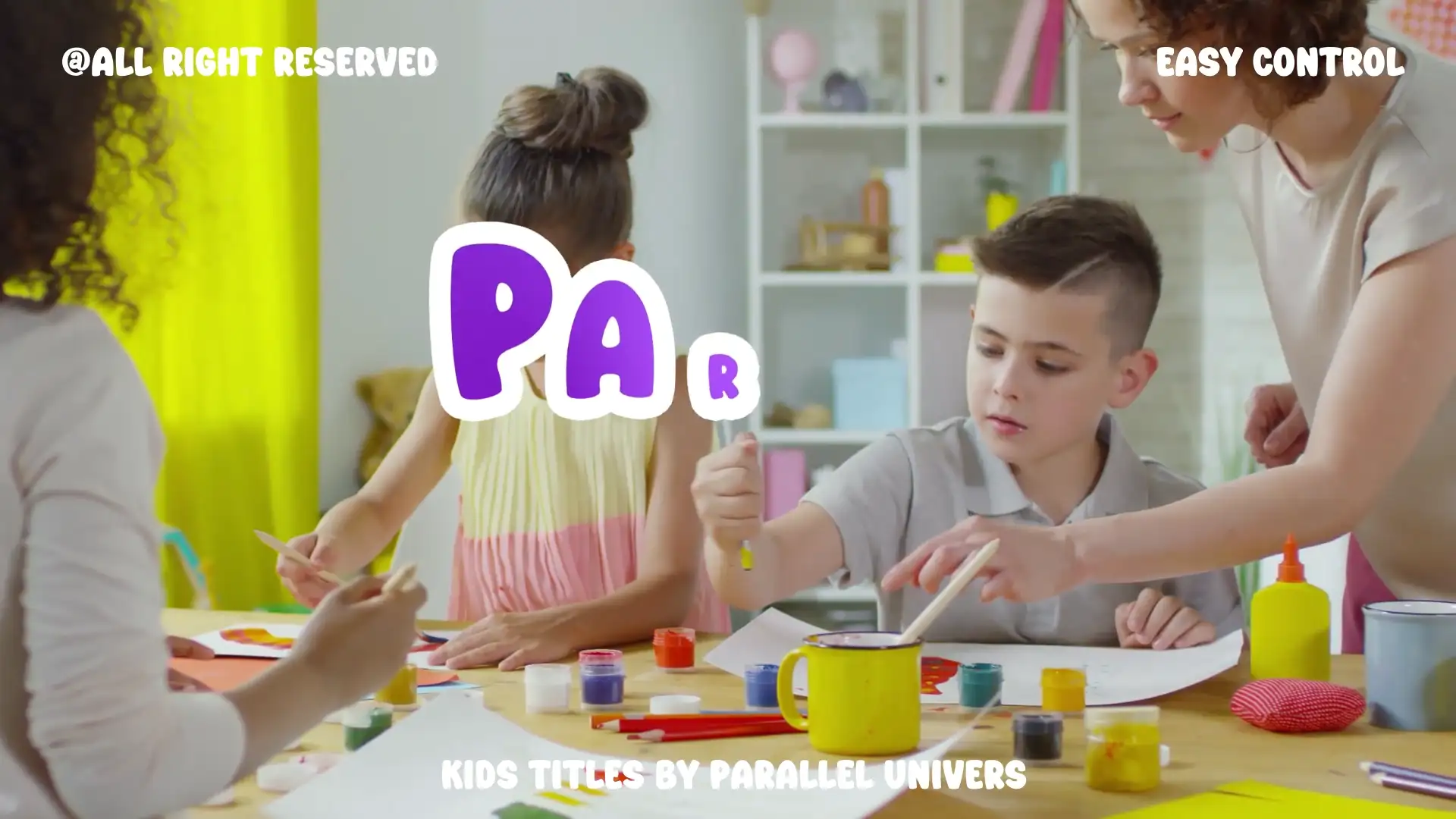 卡通儿童标题动画AE模板 Kids Titles