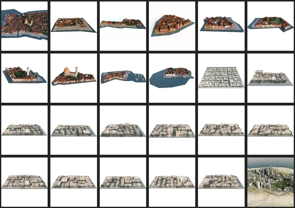 Evermotion – Archmodel.133 城市布景 3D 模型