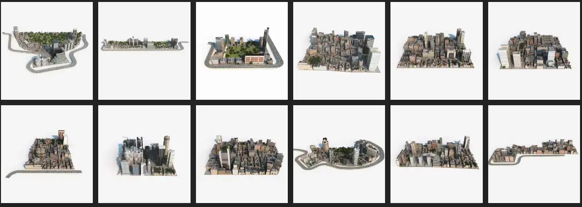 Evermotion – Archmodel.133 城市布景 3D 模型