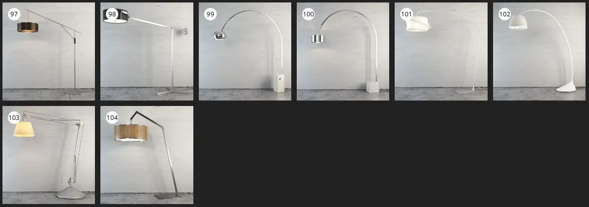 Evermotion – Archmodel.138 灯具与茶几 3D 模型