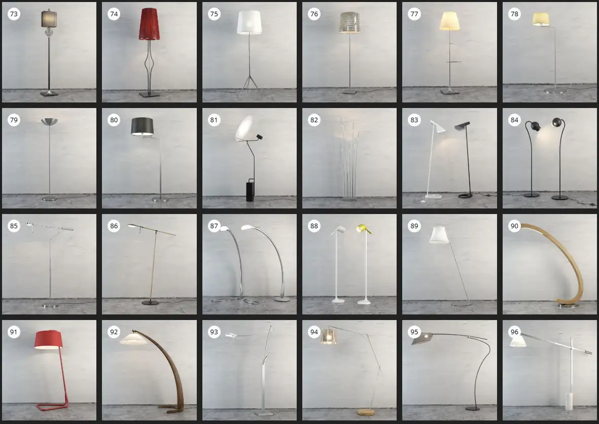 Evermotion – Archmodel.138 灯具与茶几 3D 模型