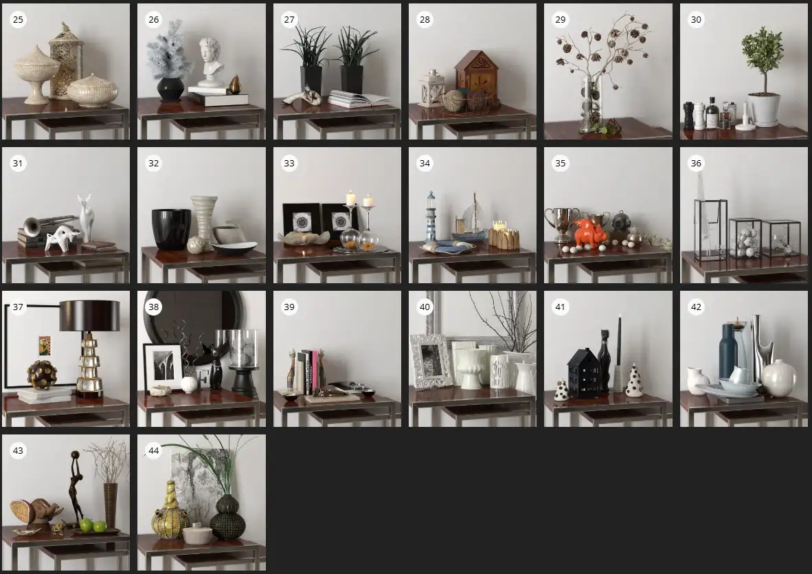 Evermotion – Archmodel.139 客厅道具 3D 模型