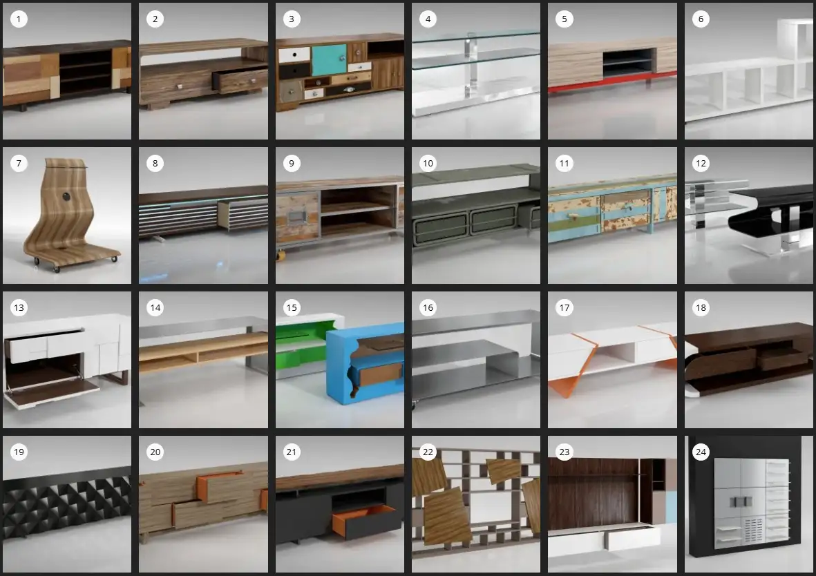 Evermotion – Archmodel.144 客厅家具 3D 模型