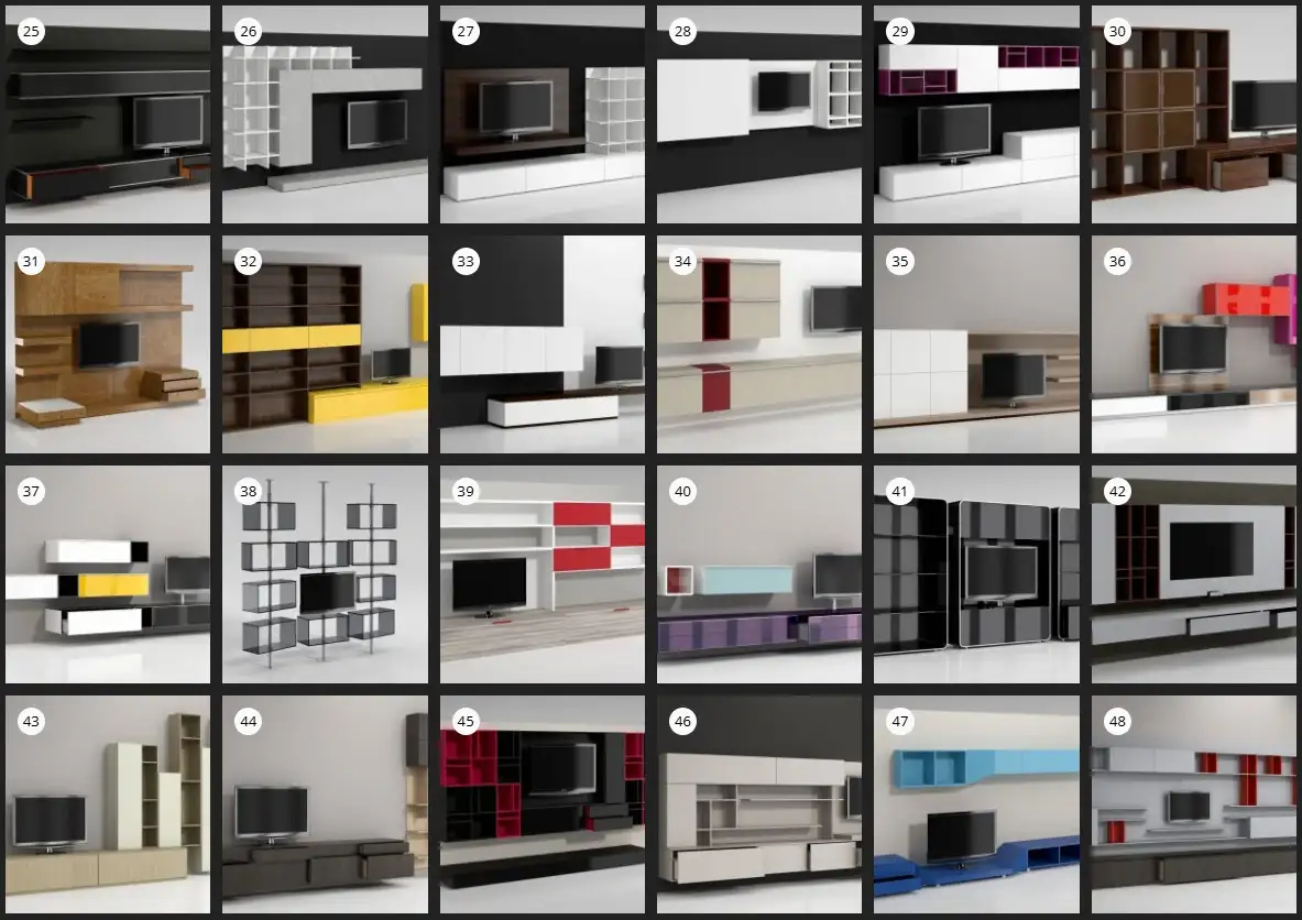 Evermotion – Archmodel.144 客厅家具 3D 模型